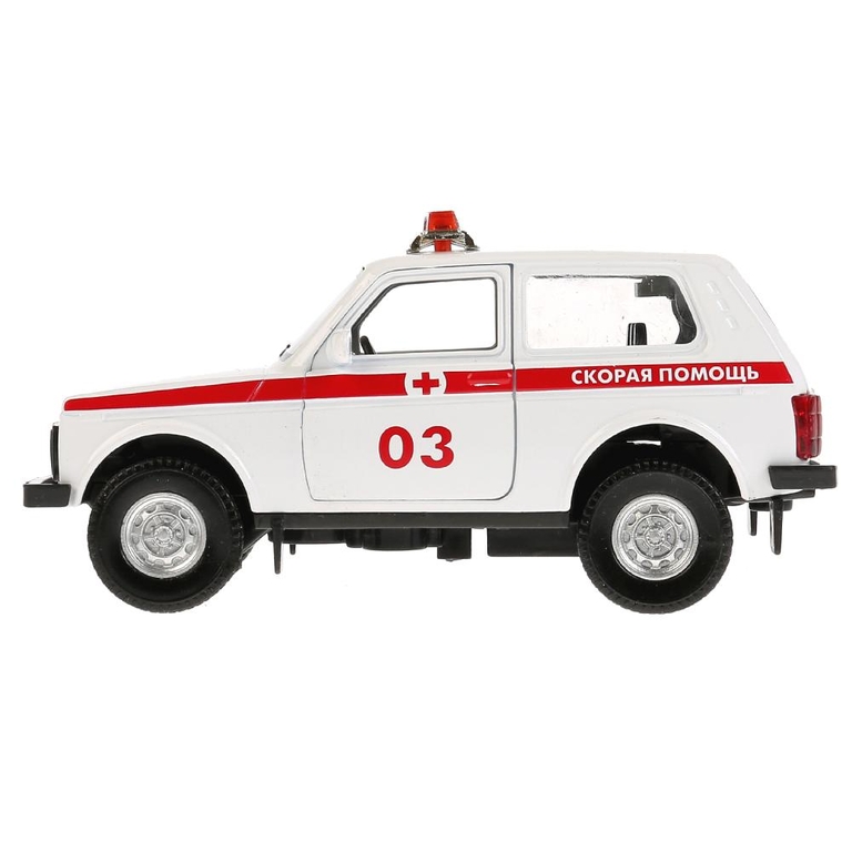 Машина со светом и звуком LADA 4x4 Скорая 12 см