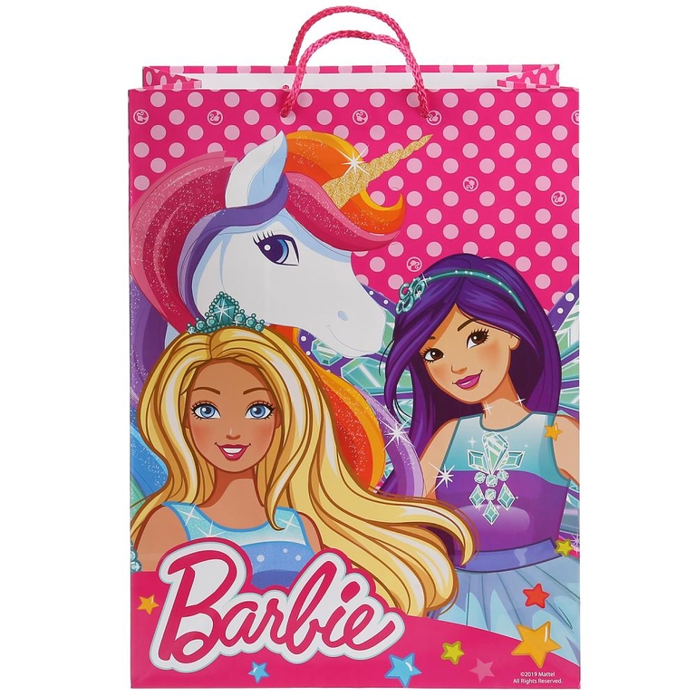 Пакет подарочный barbie 33х46х20см 276899