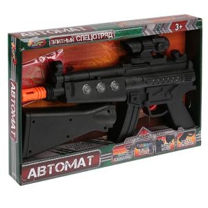 Автомат на батарейках со светом и звуком лазерный прицел