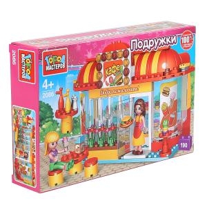 Конструктор Кафе-бургерная с фигурками 190 деталей Город Мастер