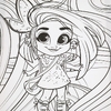 Набор для творчества Hairdorable холст для росписи по контуру