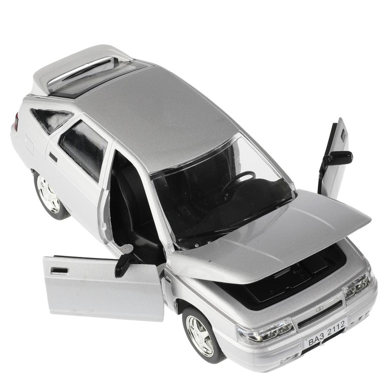 Модель LADA 2112 18 см серебристая ТМ Технопарк