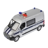Модель металлическая свет - звук RENAULT MASTER ПОЛИЦИЯ 14 см сесребристый