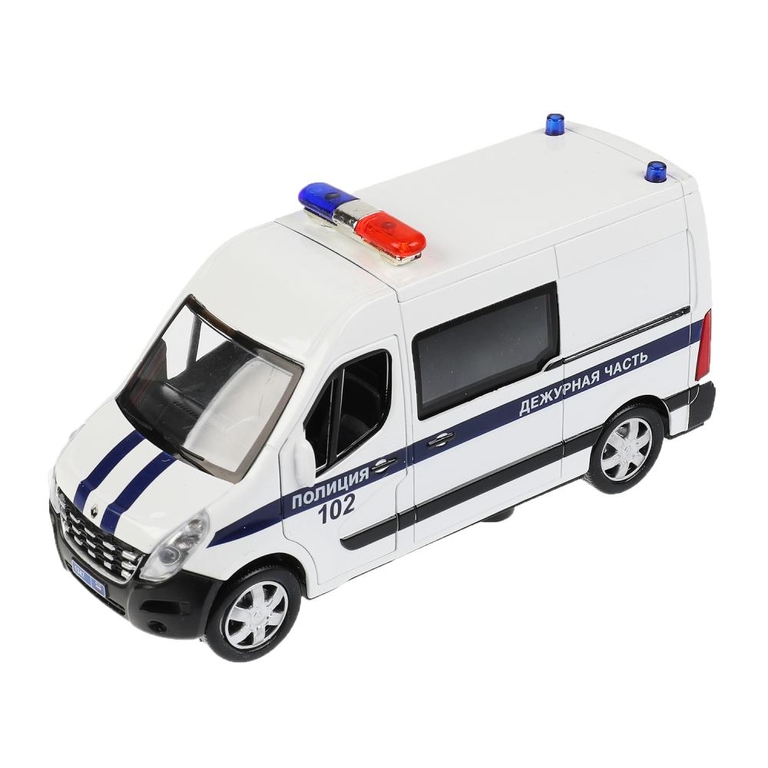 Модель RENAULT master ПОЛИЦИЯ длина 14 см