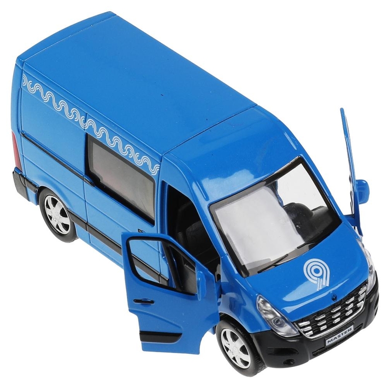 Машина металл RENAULT master МИКРОАВТОБУС 14 см, синий