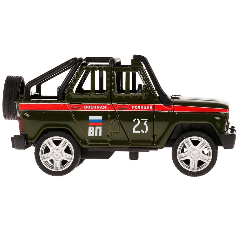 Модель UAZ Hunter Военная Полиция 11 см зелёный ТМ Технопарк