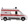 Модель металлическая со светом и звуком Citroen Jumper Скорая 14 см