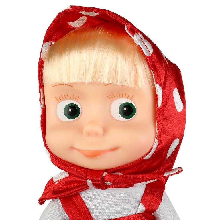 Игрушка мягкая Маша в красном платье 29 см