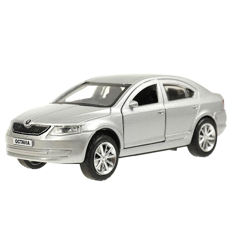 Модель металлическая SKODA OCTAVIA 12 см серебристый