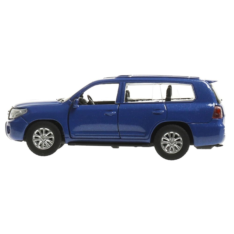 Модель металлическая TOYOTA LAND CRUISER 12 5 см двери инерц синий