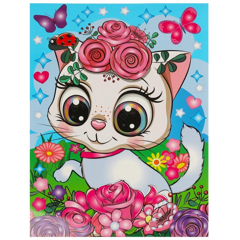 Гелевая мозаика Кошечка