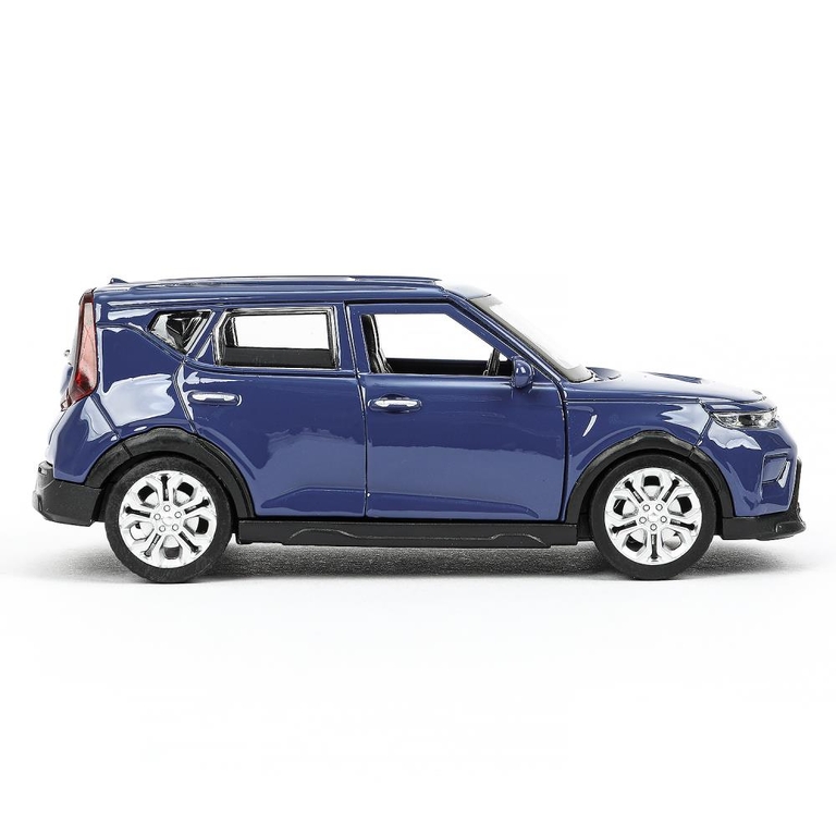 Модель металлическая KIA soul длина 12 см темно - синий