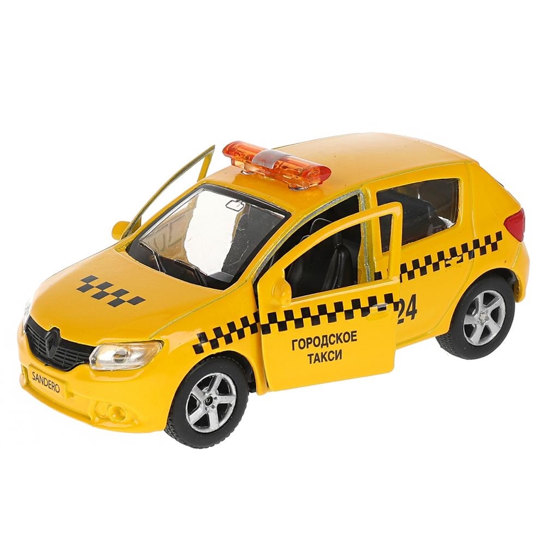 Модель металлическая RENAULT sandero ТАКСИ 12 см