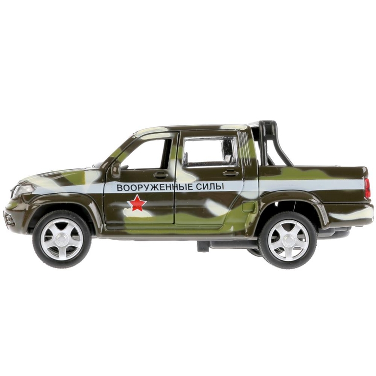 Модель металлическая UAZ PICKUP ВОЕННЫЙ длина 12 см