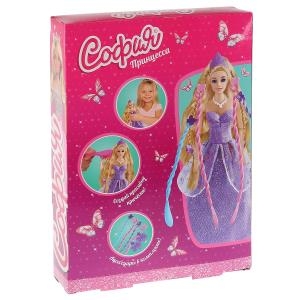 Кукла 29см София с цветными локонами