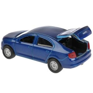 Машина Skoda rapid синяя 12 см