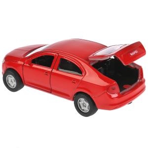 Машина Skoda rapid красная 12 см
