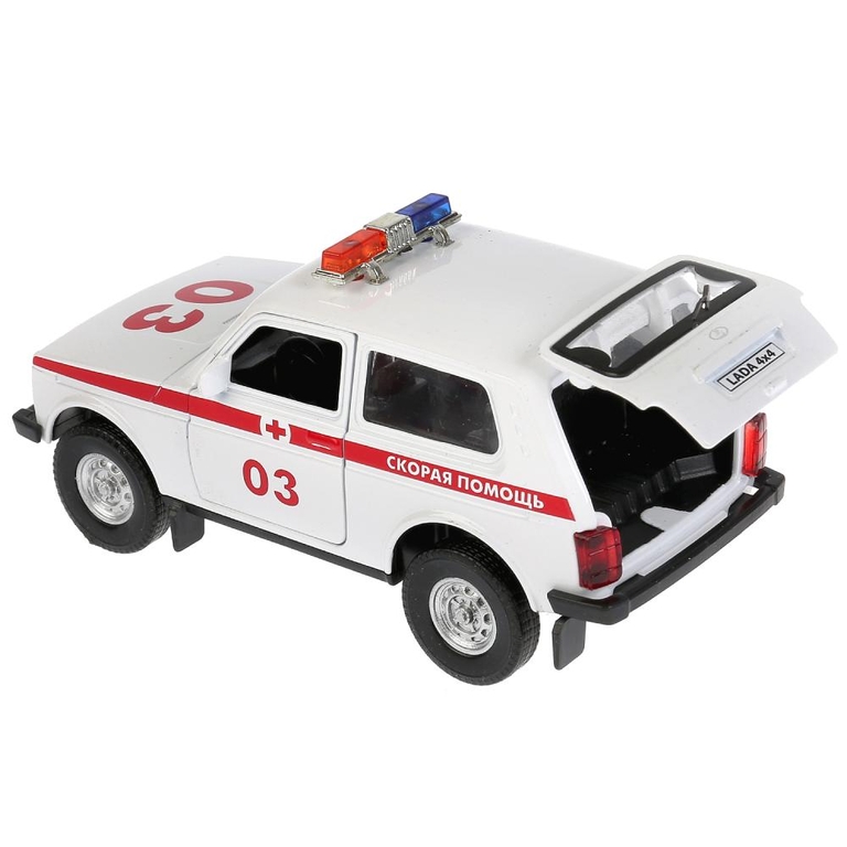 Машина со светом и звуком LADA 4x4 Скорая 12 см