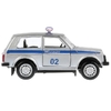 Машина LADA 4x4 Полиция 9 см серебристая ТМ Технопарк