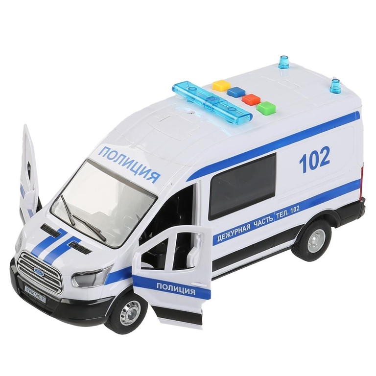 Машина со светом и звуком Ford Transit Полиция 22 5 см ТМ Технопарк