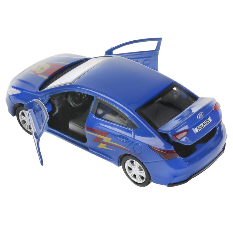 Машина Hyundai Solaris спорт 12 см Цвет синий