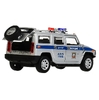 Машина Hummer H2 Полиция 12 см серебристый