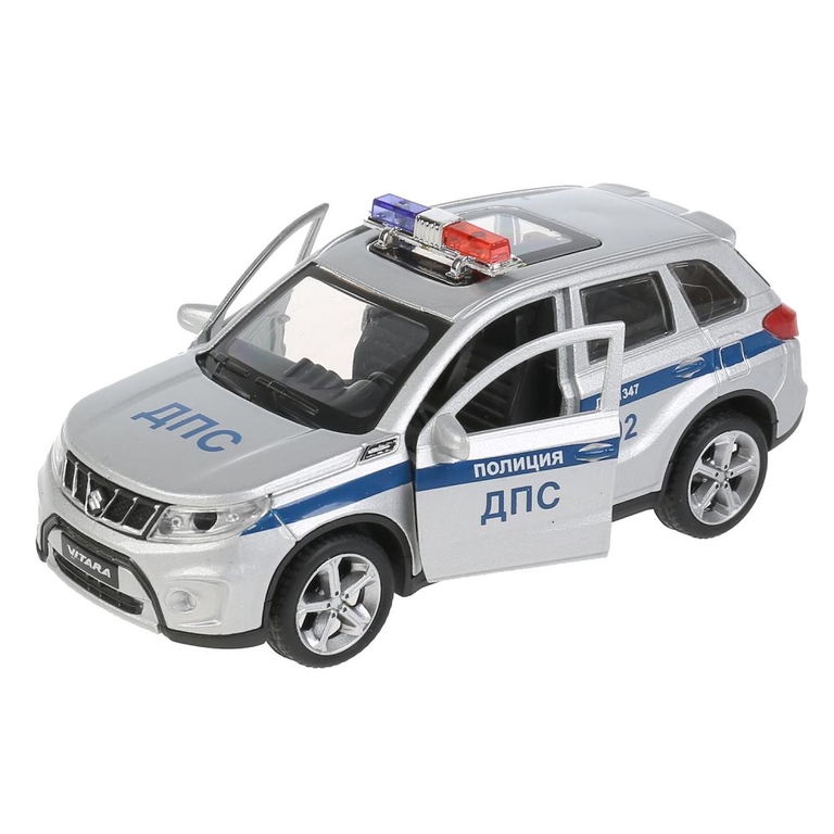 Модель Suzuki Vitara Полиция 12 см серебристая