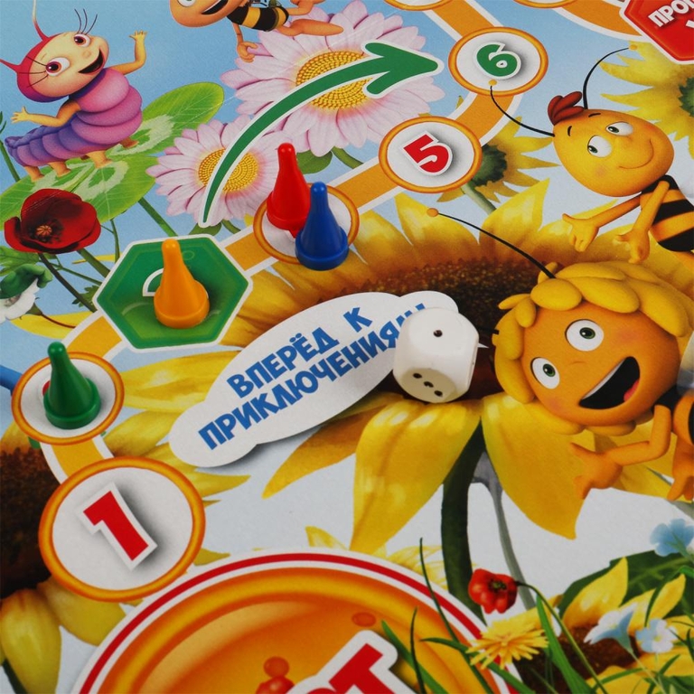Пчелка Майя Настольная игра-ходилка ТМ Умные игры
