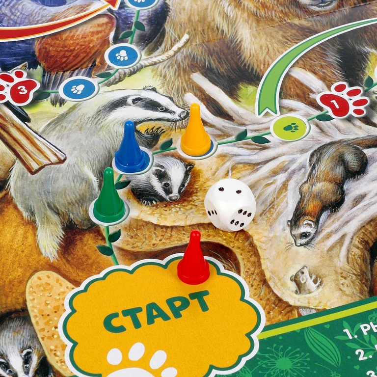 Найди и покажи Животные Настольная игра-ходилка ТМ Умные игры