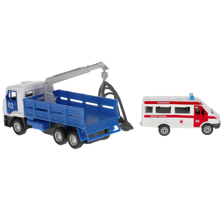 Модель металл KAMAZ ЭВАКУАТОР, 12 см