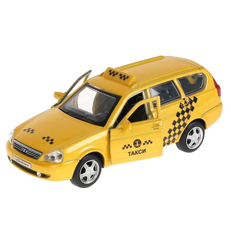 Машина LADA 2171 Priora Такси жёлтого цвета