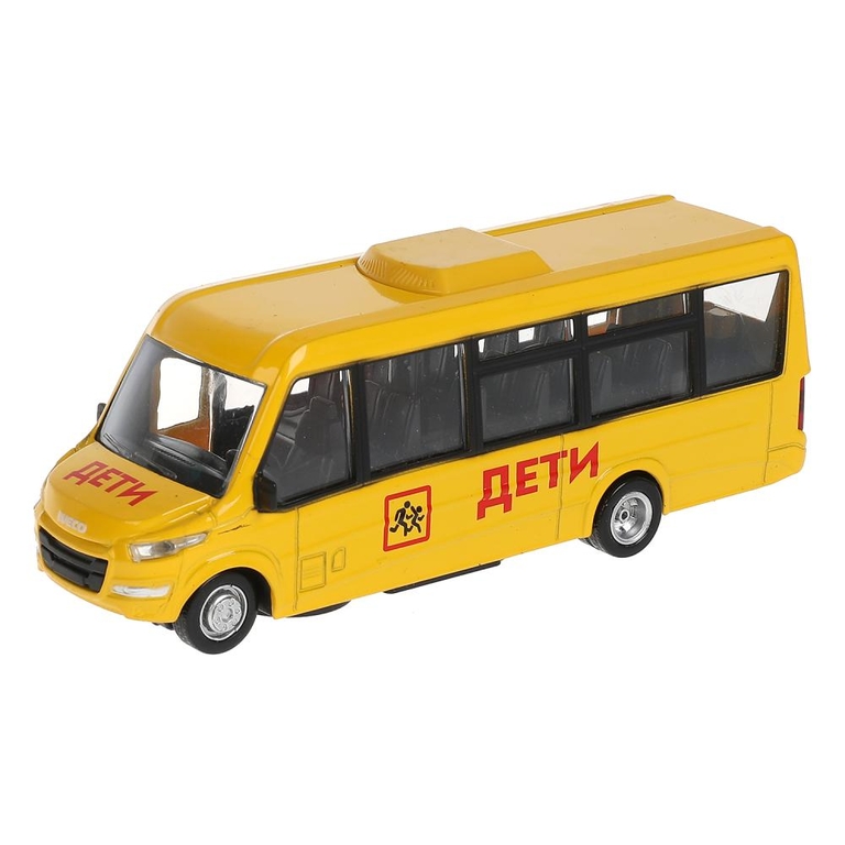Модель металлическая АВТОБУС IVECO DAILY VSN 700 ДЕТИ 15 см