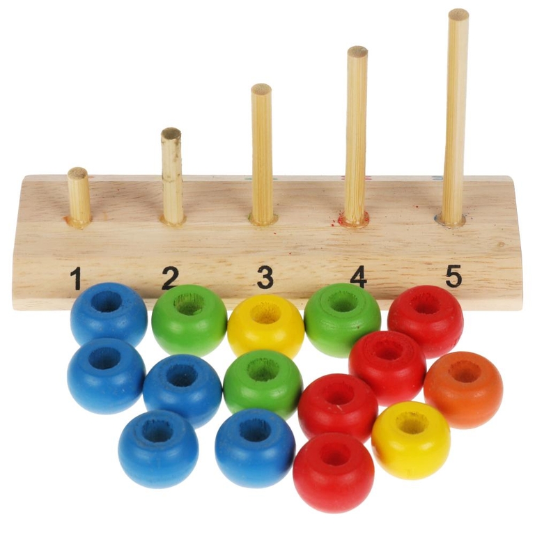 Игрушка деревянная Пирамида-Сортер 5 цветов ТМ Буратино