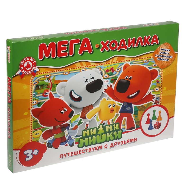 Настольная мега игра-ходилка МиМиМишки Путешествуем с друзьями ТМ Умные игры