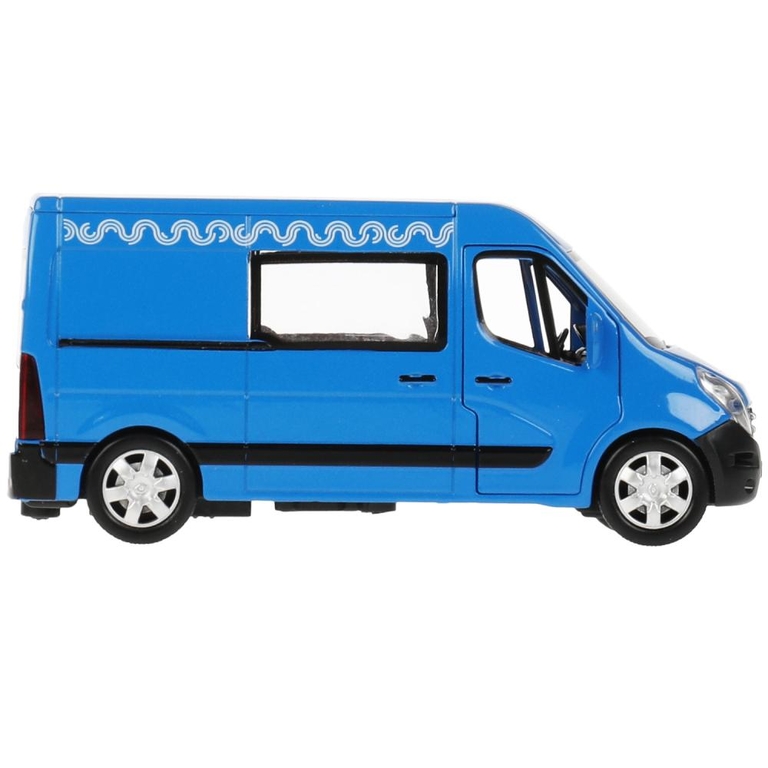 Машина металл RENAULT master МИКРОАВТОБУС 14 см, синий