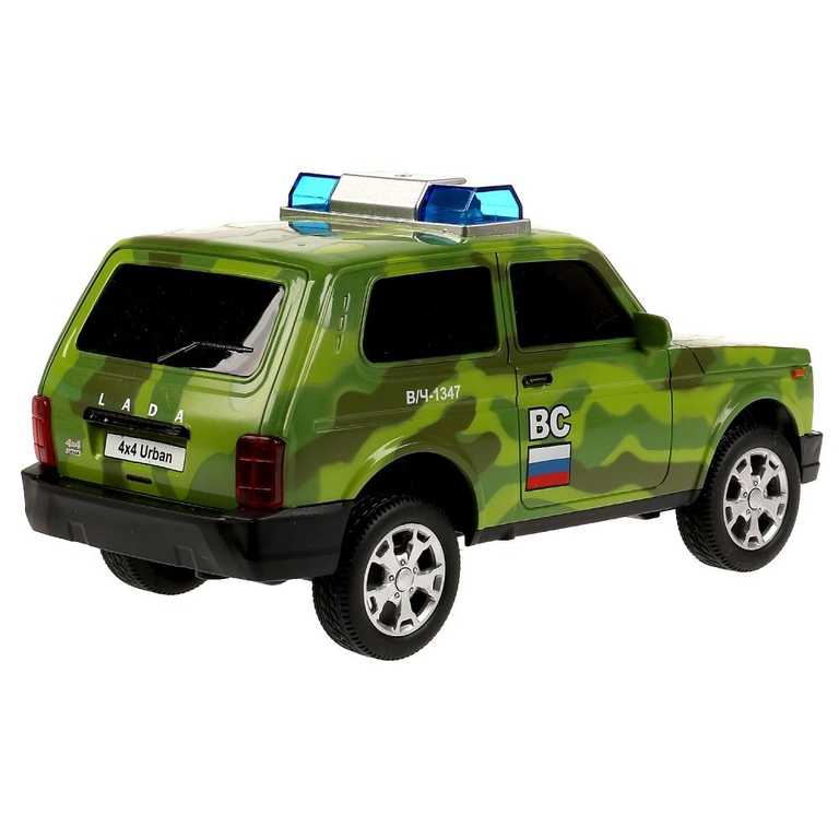 Модель пластиковая свет-звук LADA 4x4 URBAN КАМУФЛЯЖ 19,5 см