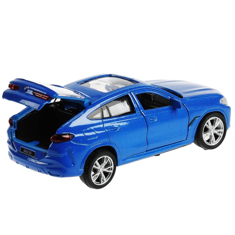 Модель металлическая BMW X6 длина 12 см синий