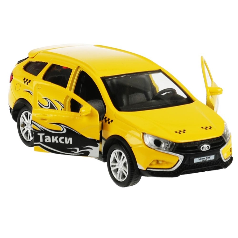 Модель металлическая LADA VESTA SW CROSS ТАКСИ 12 см