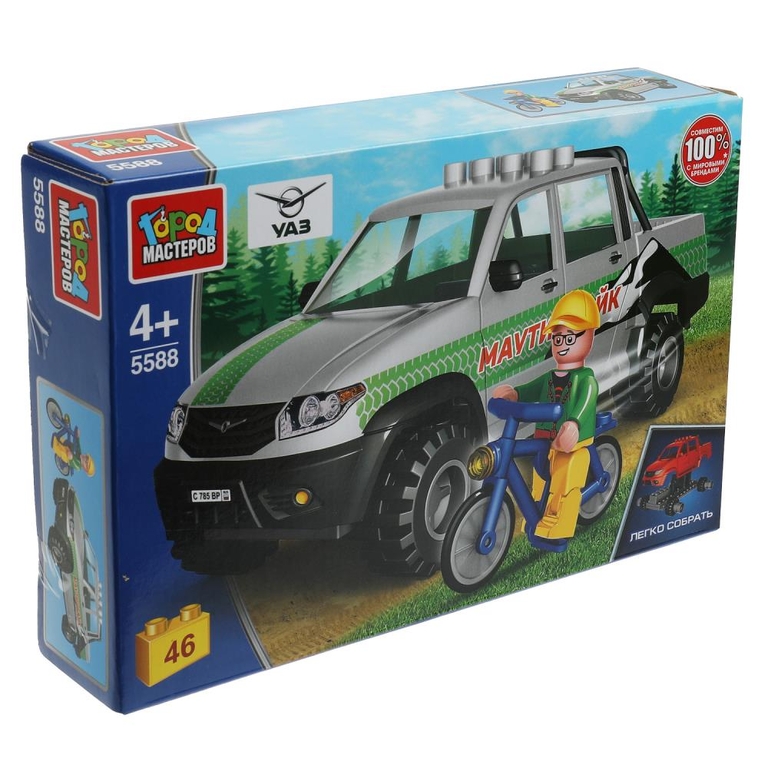 Конструктор UAZ PICKUP, 46 деталей