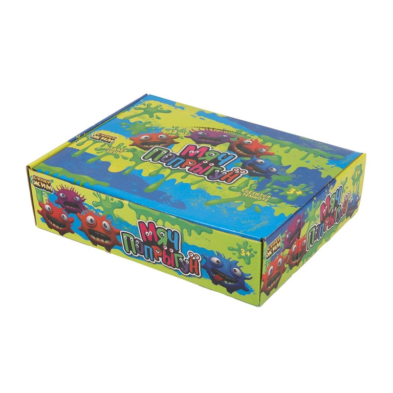 Игрушка мяч - попрыгун 7,5 см светится