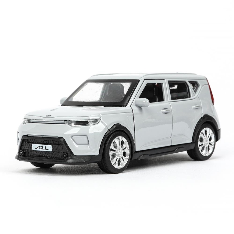 Модель металлическая KIA soul длина 12 см серебряный