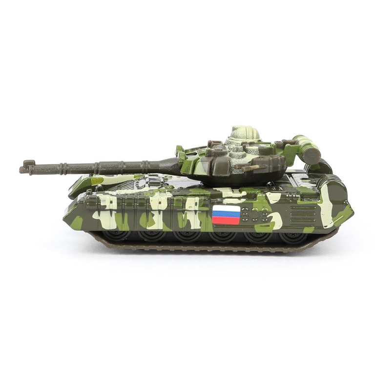 Модель металлическая танк Т - 90, 7,5 см и военная часть 10 см