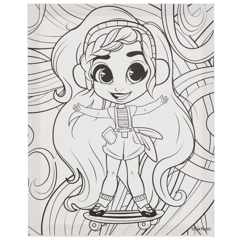 Набор для творчества Hairdorable холст для росписи по контуру