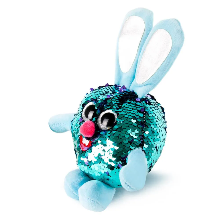 Игрушка мягкая Крош из пайеток со звуком 10 см