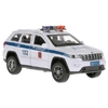 Машина jeep grand cherokee Полиция 12 см Белый