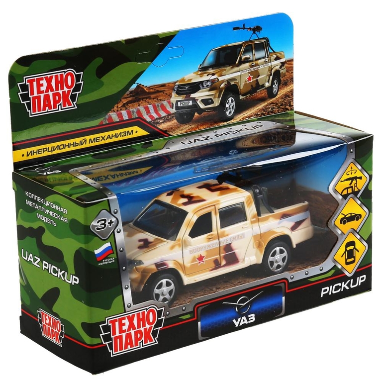 Машина UAZ PICKUP 12 см Черный