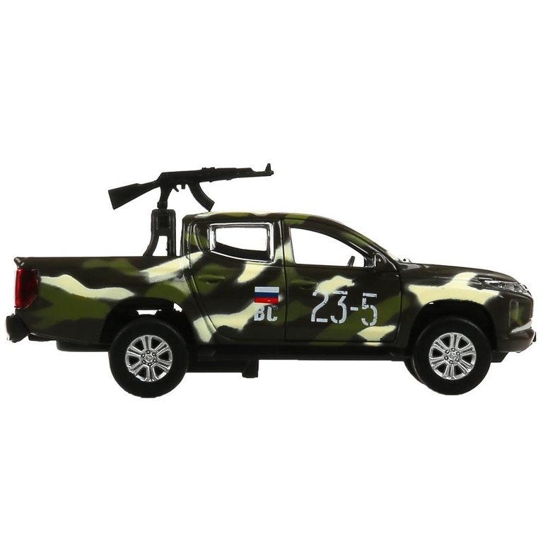 Машина со светом и звуком MITSUBISHI L200 PICKUP КАМУФЛЯЖ 13 см