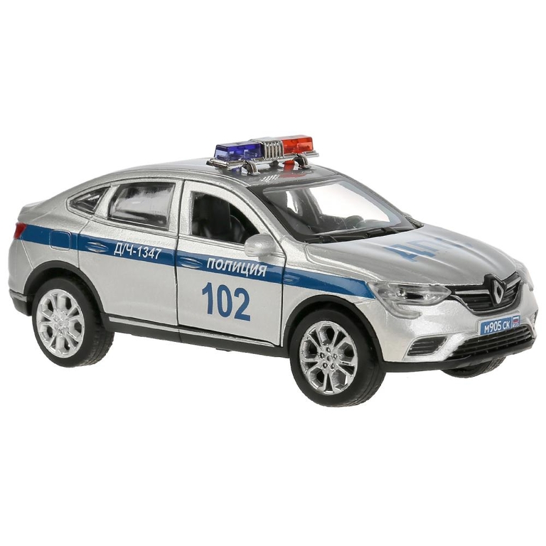 Машина со светом и звуком Renault Arkana Полиция 12 см ТМ Технопарк