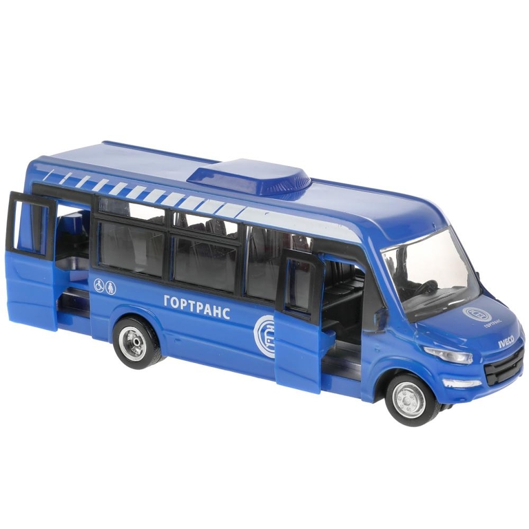 Автобус IVECO DAILY VSN-700 синий 15 см