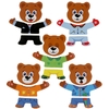 Игрушка деревянная игра-одевашка мишка-1 шт ТМ Буратино